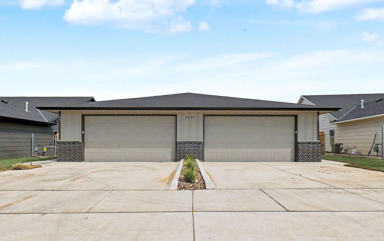 Front exterior of the 2935 S Cedar Crest St. duplex home — Wichita, KS